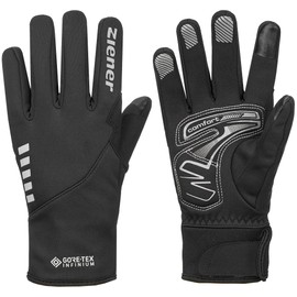 Ziener Adult Dagur GTX INF TOUCH bike gloves, cycling / outdoor / functional gloves, waterproof, breathable, black, 6.5