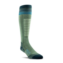 Farm to Feet Waitsfield 2.0 Snow Light Targeted Cushion OTC Merino Wool Socks (Loden Frost, X-Large)