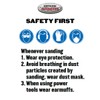 Rust-Oleum Automotive 80 Grit Velcro Orbital Sanding Disc
