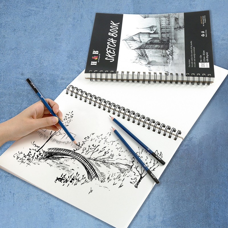 Art Sketchbook 100 Sheets 12in Long 9in Wide Erasable Smudge