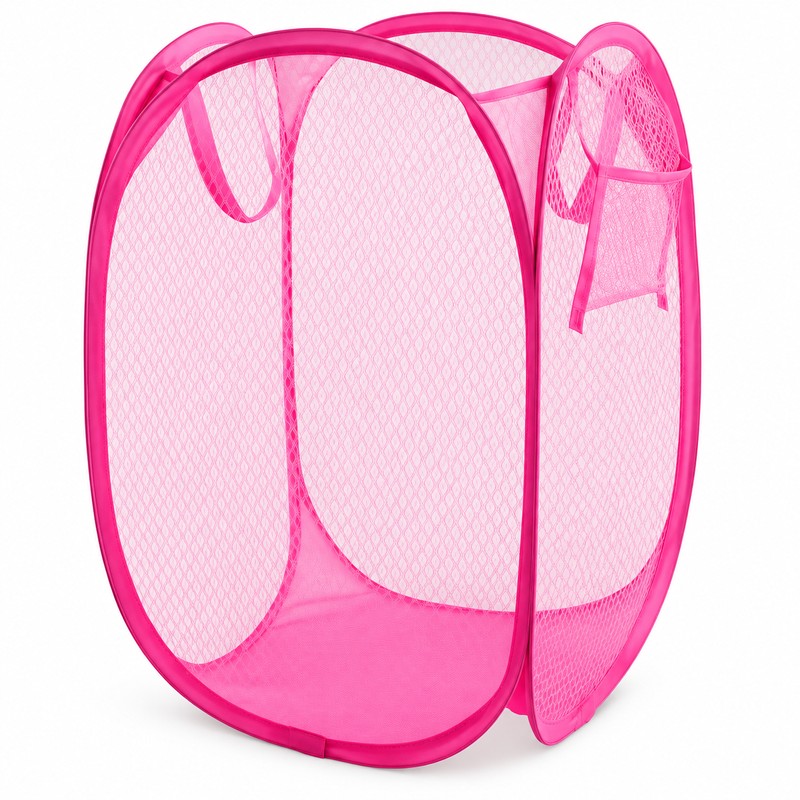 Foldable Laundry Basket for Dirty Clothes – Space-Saving Mesh Hamper