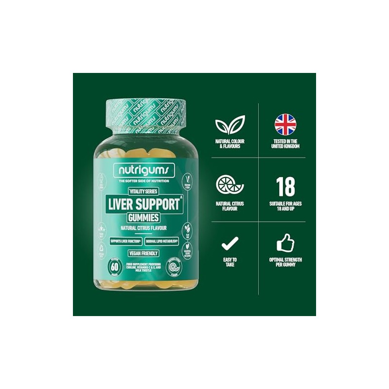 Liver Support Gummy | Citrus Flavour | 60 Vegan Gummies