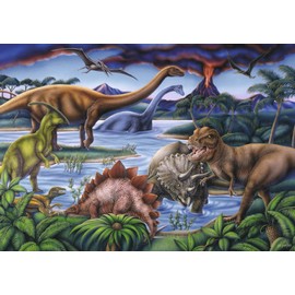 Ravensburger Dinosaur Playground - 35 Piece Jigsaw Puzzle for Kids – Every Piece is Unique, Pieces Fit Together Perfectly