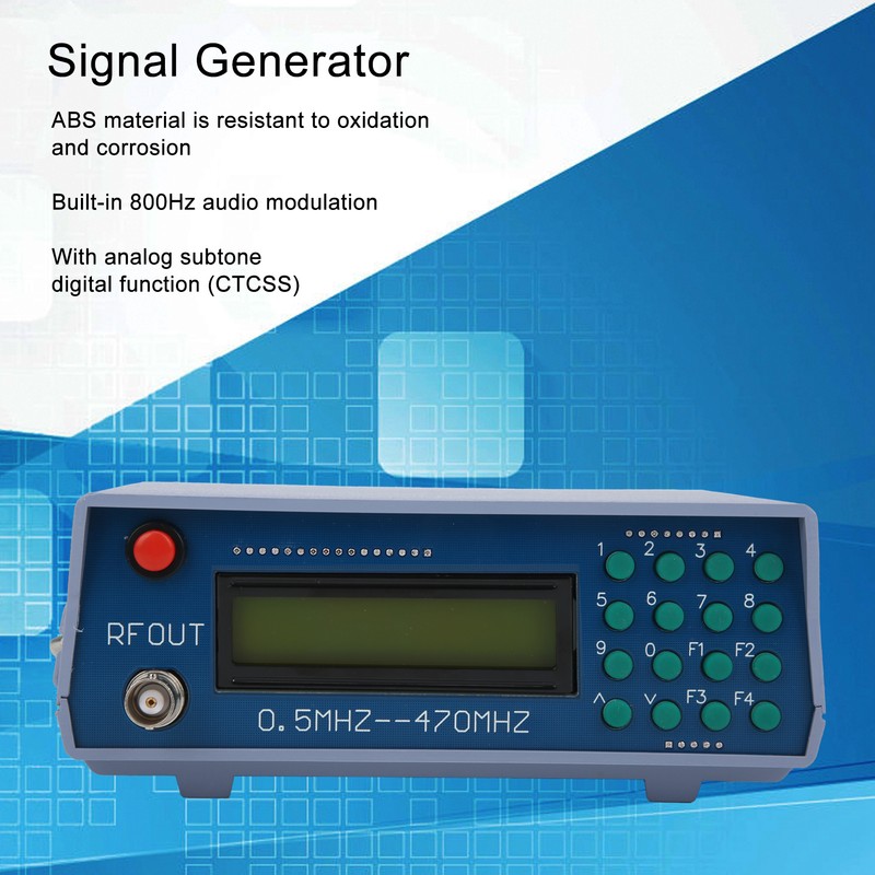 RF Signal Generator Audio Modulation Signal Source Conditioning Radio 800Hz