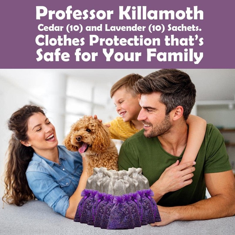 Professor Killamoth Cedar Chips and Lavender Sachets (20 Pack) -