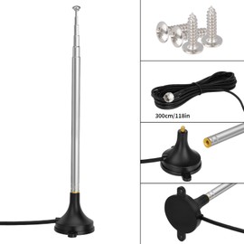 Bingfu Fm Antenna Replacement for Home Stereo Receiver Indoor Telescopic Fm Radio Antenna Compatible with Pioneer Onkyo Yamaha Marantz Sherwood Digital HD Radio Bluetooth AV Audio Video Theater Tuner