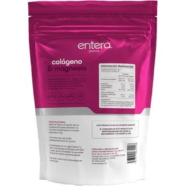 Entera | Colágeno y Magnesio 300g – Péptidos de Colágeno Tipo I, II y III | Sin Azúcar