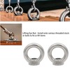 Leliafleury 5Pcs Lifting Eye Nut M12 Stainless Steel Round Shape