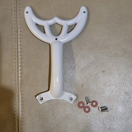 Harbor Breeze 1 -HARBOR BREEZE HUGGER CEILING FAN ARM MATTE WHITE NUMBER SG-US1-C A w/ Screws