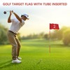 TIXIPEM Golf Flag with Tube Inserted [1pcs] - Nylon Putting