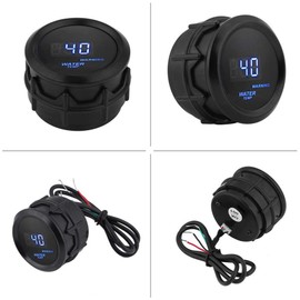 2" 52mm Digital Water Temp Temperature Gauge Fahrenheit with Temp Sensor Fuel System Supplies Water Temp Gauge Water Temp Gauge Oil Temp Gauge Kit