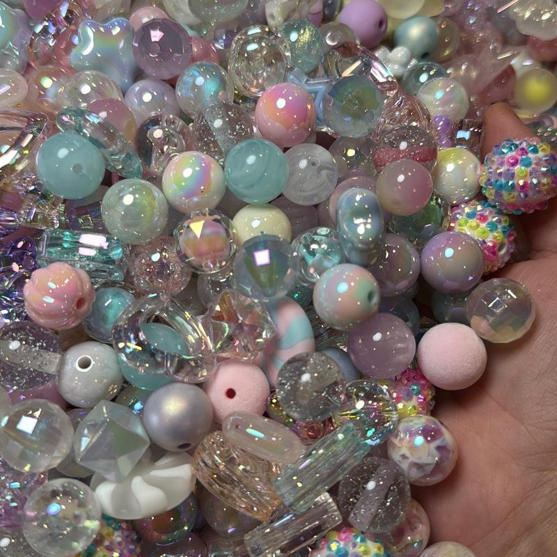 Beads by Color for Beadable Pen fancy bead bead mix:_Pastel_Extra