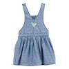 Oshkosh Girl World's Best Overalls, Periwinkle Ozone Wash, 18M