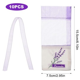 RDNKVB Lavender Bags Aromatherapy Empty Bags Transparent Bags Made of Cotton and Linen Pack of 10