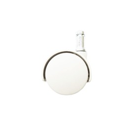 Chromcraft Replacement Dual-Wheel Chair Caster Castor Rolling Wheels (White; Set of 24)