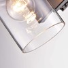 Jojospring Anastasia Antique Black Single Light Wall Sconce with Clear