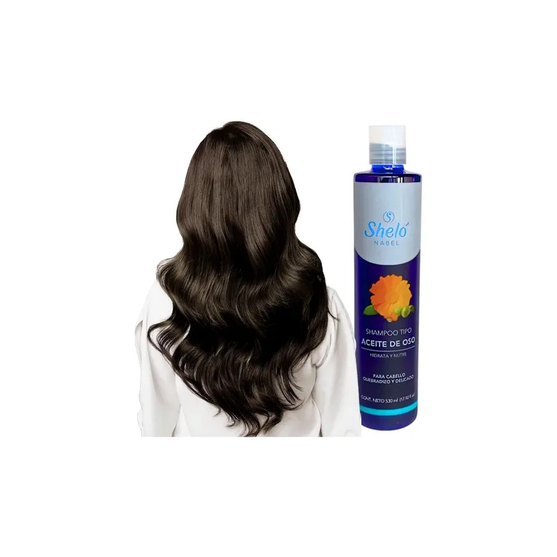 Shampoo Tipo Aceite De Oso Shelo Nabel 530ml Hidrata Y