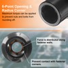 sourcing map 2pcs 6 Point Impact Socket 14mm Shallow Metric