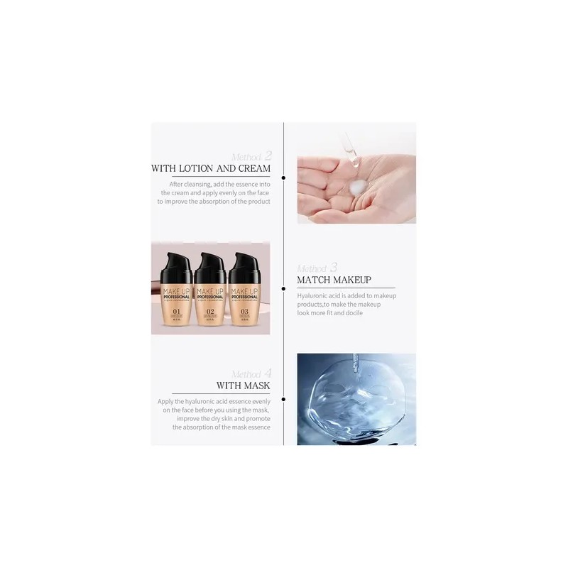 Laikou Pro Moisturizing Essence Repair Skin Shrink Pore 2pcs