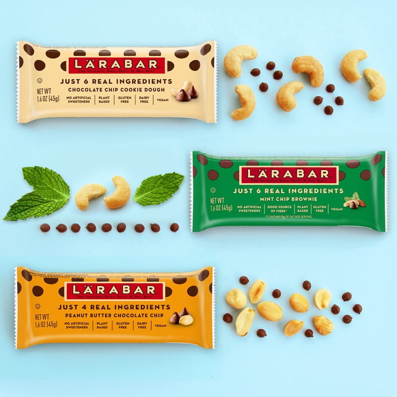 Larabar Chocolate Chip Cookie Dough, Gluten Free Fruit & Nut