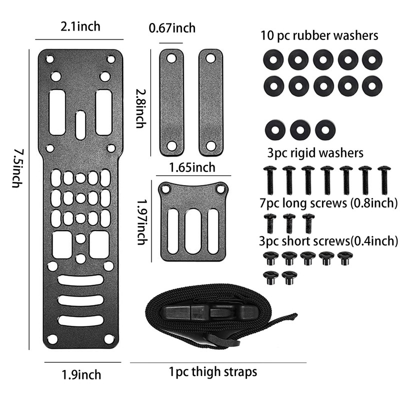 SIVIGEAR Drop Leg Strap Holster for QLS, Aluminum Alloy Modular