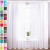 Megachest gathering tape voile curtain(Pure White W 56" x L