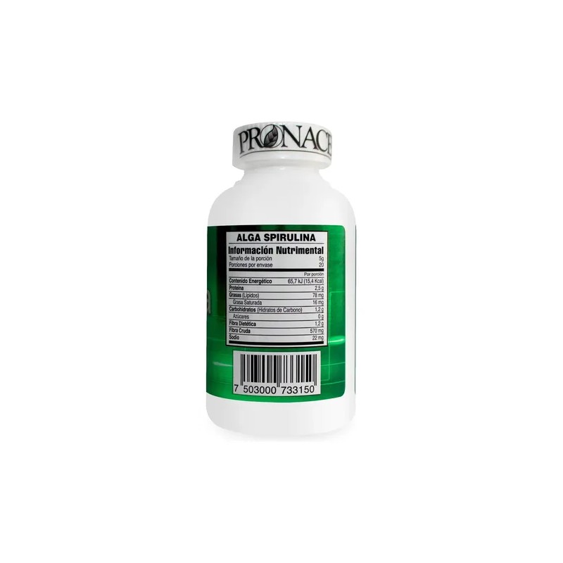 Alga Spirulina En Polvo Pronacen 100g Aminoacidos, Minerales