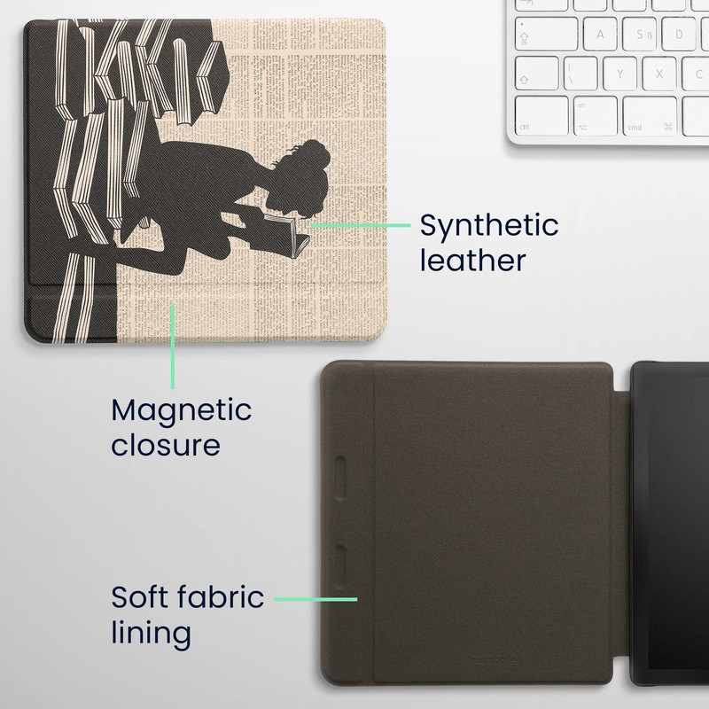 kwmobile Flip Case Compatible with Tolino Epos 3 Case -