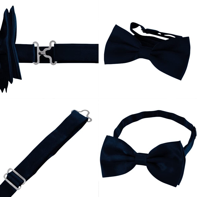 DonDon Father-son bow tie set in partner look, already tied