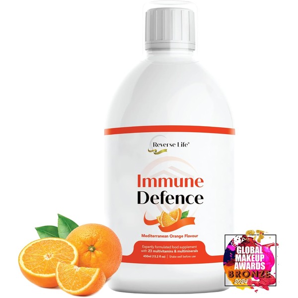 Reverse Life Immune Defence Liquid Multivitamin Drink | Orange Flavour