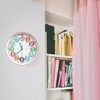 SYOYUEX Wall Clocks,Learning Time Clock,12 Inch 3D Numbers Colorful Clock