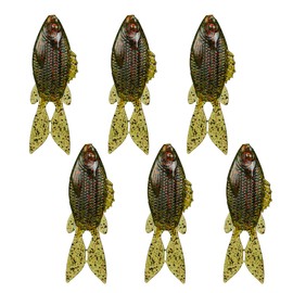 6th Sense FlipGill Soft Swimbait – 3.8” Realistic Bluegill Profile with 3D Eyes, Fins & Scale Detail – Bass Fishing Lure for Heavy Cover, Docks & Grass (Watermelon Red)