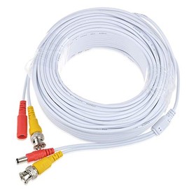 PKPOWER White 150ft BNC Cable Cord for Swann SRPRO-735CAM HD Security Camera SWPRO-735CAM