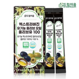 Dream Eum Extra Virgin Organic Olive Oil Stick Olive Oil 100 10g x 14 sachets 1 box / 드림이음 엑스트라버진 유기농 올리브오일 스틱 올리브유 100 10g x 14포 1박스