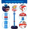LAO XUE Toddler Basketball Hoop Set,Adjustable Kids Basketball Goal