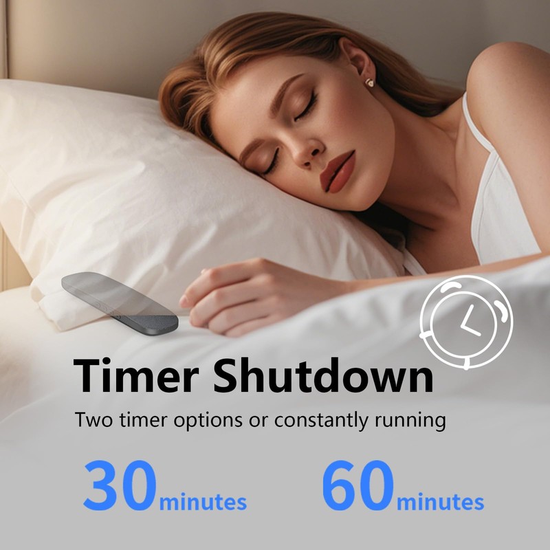 Bone Conduction Pillow Speaker, Auto-Off Timer Portable Speaker Under Pillow