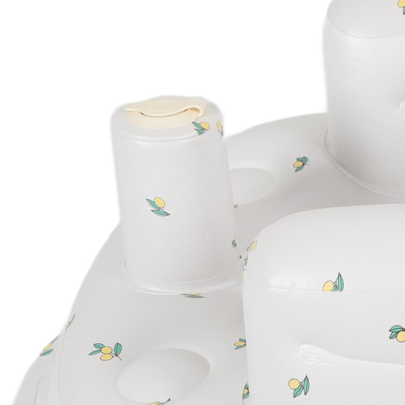 Baby Inflatable Seat Adjustable Protection PVC Cartoon Infant Support Inflatable