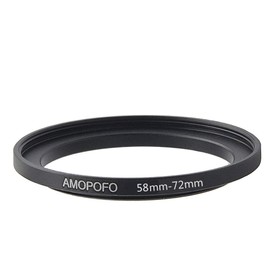 58-72mm Camera Lens adapter/58mm to 72mm Camera Filters Ring (58mm to 72mm Step Up Ring or Accessory),58mm Lens to 72mm UV CPL Filter Accessory