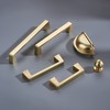 khtumeware 6 Pack 5 Inch(128mm) Kitchen Cabinet Handles Brushed Gold,Brushed