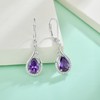 Starchenie Teardrop Dangle Drop Earrings 925 Sterling Silver Pear Birthstones