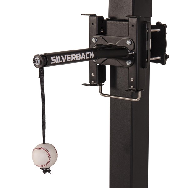 Silverback Portable Baseball Swing Trainer with Lock 'n Rock Technology,Black