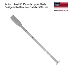 Equalizer Push Knife 24" with HydroBlade Designed to Remove auto Quarter Glasses.