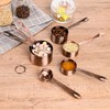 SPUVGVC Copper Measuring Cups and Spoons Set, Stainless Steel Measuring