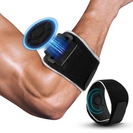 Jukibole Elbow Brace, Pack of 2 Tennis Elbow Bandage with EVA Lining for Men and Women, Adjustable Elbow Bandage for Golfer's Elbow, Sports, Strength, Weight Training, Epicondylitis Clip