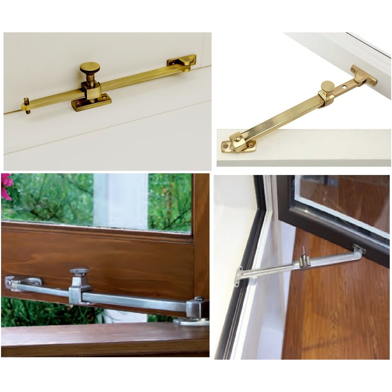 TERF® 250mm Heavy Duty Polished Brass Adjustable Sliding Screw Down