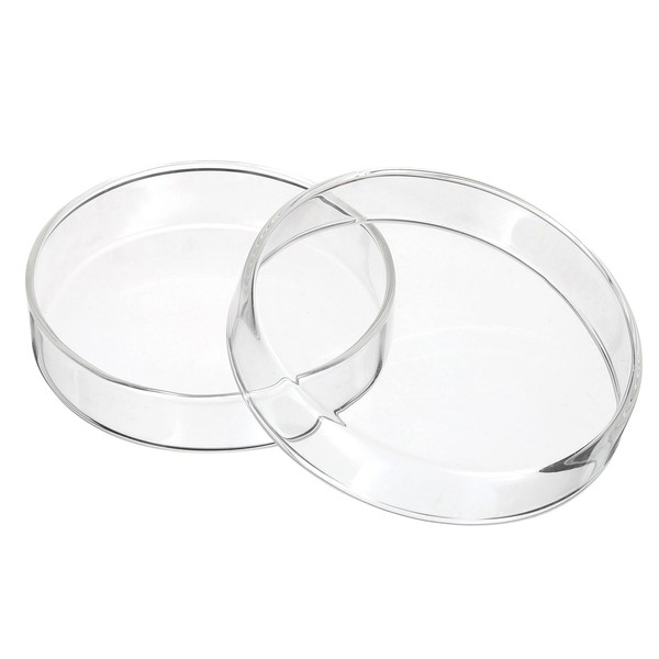 PATIKIL 90mm High Borosilicate Glass Petri Dishes with Lids, Petri