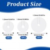 JIYIN Clear Piercing Discs for Silicone Healing Earrings, Silicone Perforated