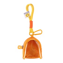 Doll display canvas bag with keychain, portable figure transparent storage bag suitable for storing lipstick, Badge Wallet