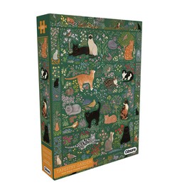 Gibsons Tapestry Garden | 1000 Piece Jigsaw Puzzle | Cats Birds Animal Floral Beautiful Artwork | Sustainable Puzzle for Adults | Premium 100% Recycled Board | Great Gift | Gibsons Games