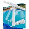 Pool Fountain for Above and In-Ground Pools, Adjustable Dual Spray